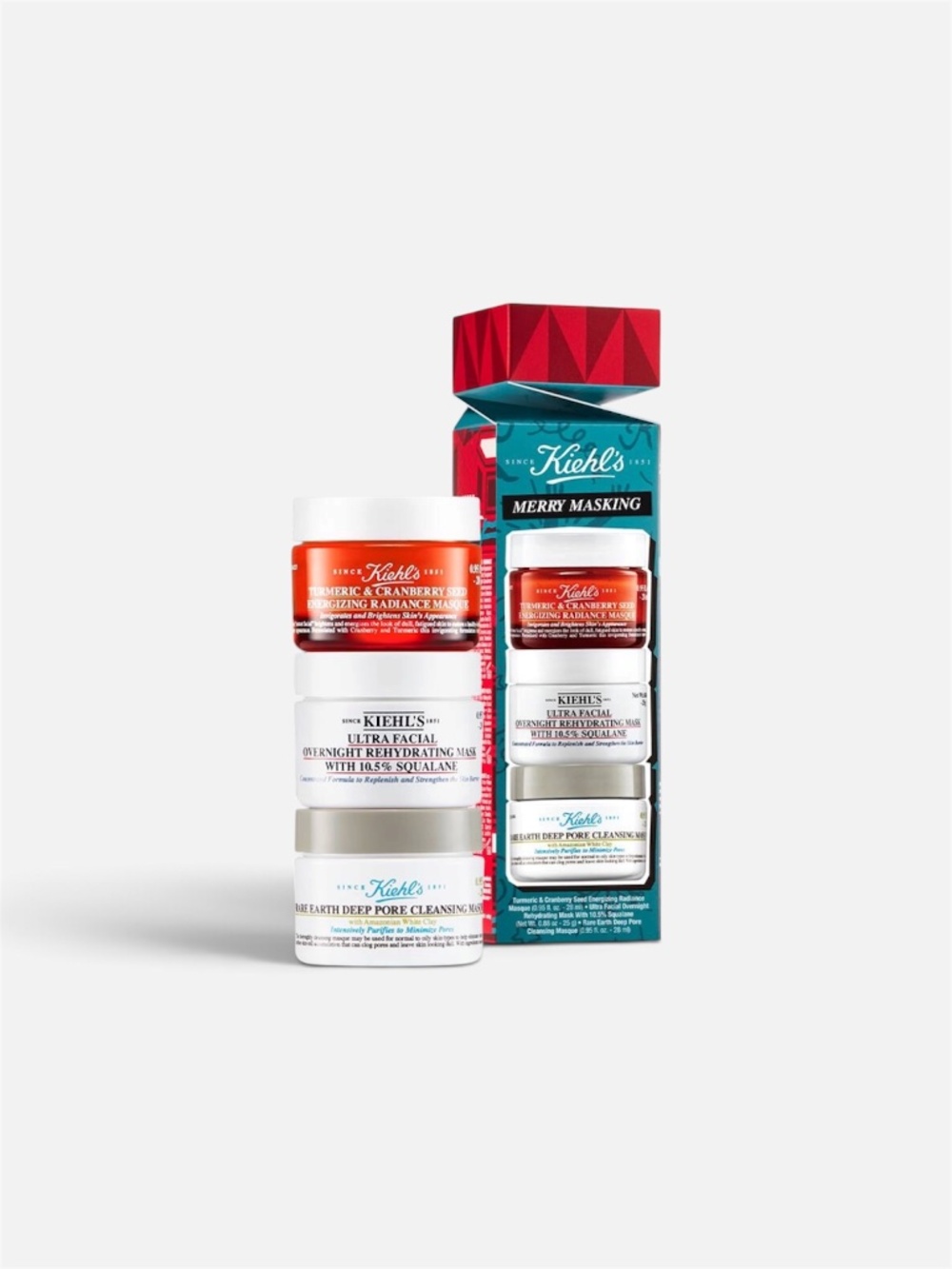 Kiehl's Merry Masking 3-Piece Face Mask Set - NWT